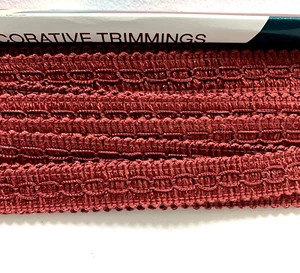 Consola 7/8" Scroll Gimp Trim Style 021974 Dusty Rose 4 yardas - Imagen 1 de 4