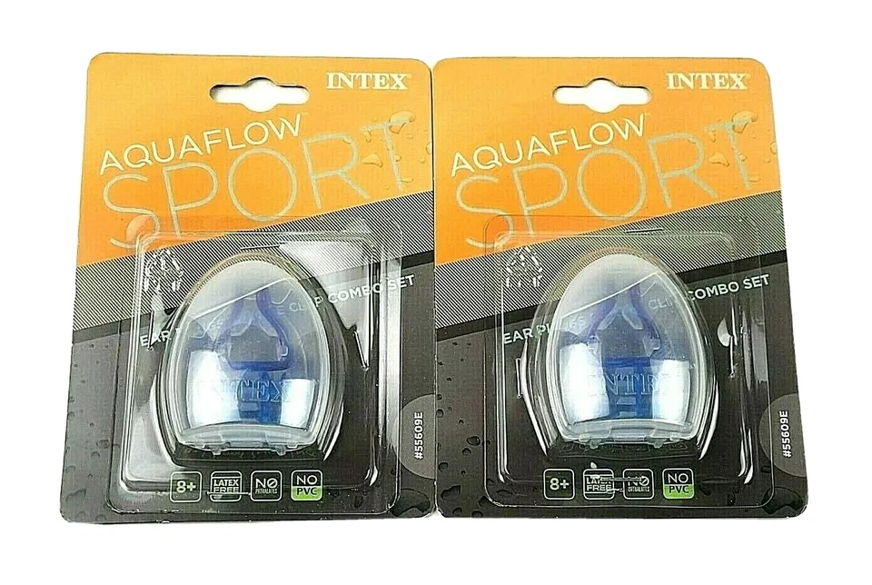 Intex 55609 Ear Plugs & Nose Clip Combo Set W/ Case