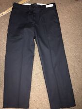 Men's Red Kap Work Pants 34x32 Navy  Used 100% Cotton Excellent Free Shipping