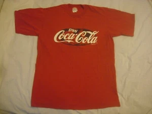 Vintage Enjoy Coca-Cola Red Short Sleeve T Shirt X-Large Made in USA - Picture 1 of 5