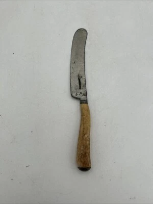 "Cubiertos de cuchillo de cocina antiguos con mango de hueso de 8""" Foto 1 de 4