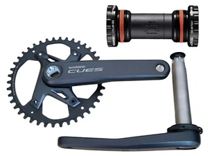 Juego de bielas Shimano Cues FC-U6000-1 175 mm 42 dientes con cojinete interior negro - Imagen 1 de 5