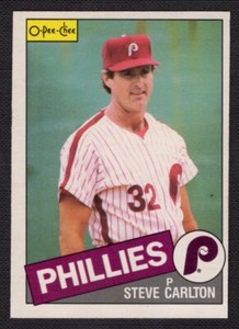 1985 OPC O-Pee-Chee Baseball Card #360 Steve Carlton HOF Phillies MT