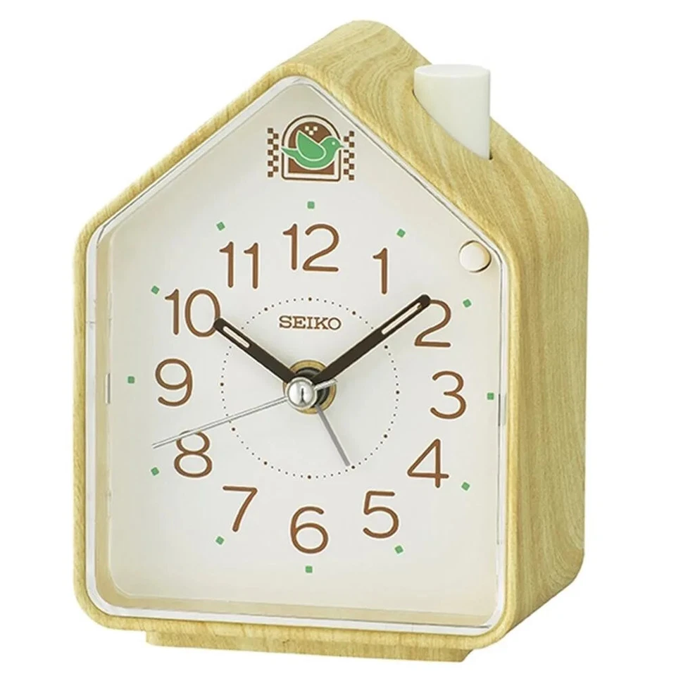 Nuevo Seiko 2 Canciones de Pájaros Mesita Despertador Silencioso QHP011 Casa Foto 1 de 2
