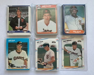 San Francisco Giants 1984-88 Fleer base team sets (5 set lot w/Clark RC, more) - Picture 1 of 3