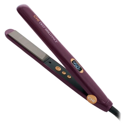 CHI Deep Brilliance 1" Titanium Flat Iron GFDB12 Purple + Free Serum - Image 1 of 3