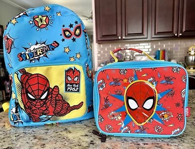 Spider-Man Backpack and Matching Lunchbox - Image 1 of 4