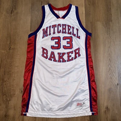 Camiseta De Colección Mitchell Baker High School Ripon Georgia Baloncesto EE. UU. 90 Hombres Grande Foto 1 de 4