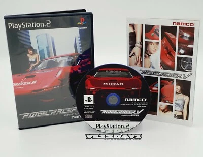 RidgeRacer.V NTSC-J Sony PlayStation 2 Game ps2 Complete Manual & MINT Disc - Image 1 of 4