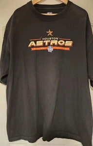 Houston Astros Baseball Club Tshirt CSA Tag Mens Black Size 2XL - Picture 1 of 5