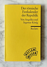 Angelika und Ingemar König: Der römische Festkalender der Republik, 1991