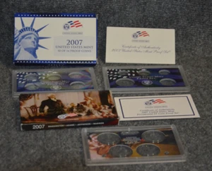 *Empty Box* For 2007 Proof Set - Lenses And COA Only - Picture 1 of 2