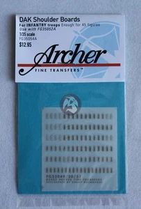 Archer 1/35 DAK Afrika Korps Heer Shoulder Boards for Infantry Troops FG35054A - Picture 1 of 1