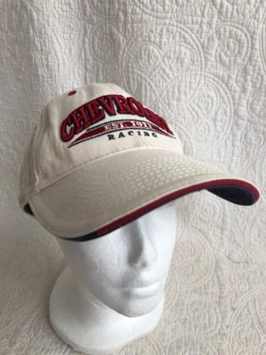 Chevrolet Racing bordado logotipo grande blanco roto/rojo/negro Cruisin Sports 100 % CTN Foto 1 de 4