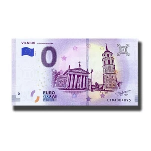 0 Euro Souvenir Banknote Vilnius Lietuvos Sostine Lithuania LTDA 2018-1 Scheine - Picture 1 of 3