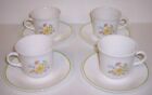Set of (4) Vintage Corelle SPRING MEADOW Cups & Saucers
