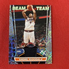 ANDRE IGUODALA 2007-08 TOPPS STADIUM CLUB BEAM TEAM GAME USED JERSEY! 76ERS!