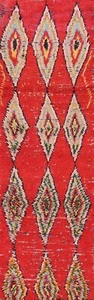 Memorial Deal Thick-Plush Antique Moroccan Hand-knotted Oriental Runner Rug 3x11 - Picture 1 of 12