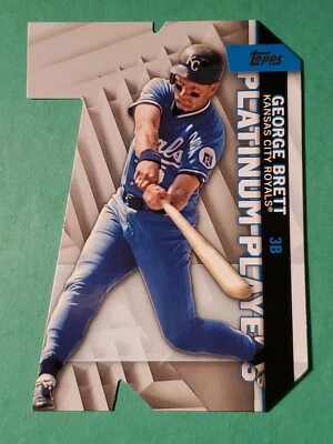 2021 Topps Die Cut Insert Platinum Players PDC-8 George Brett KC Royals HOF - Image 1 of 2
