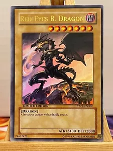 Rotäugiger Schwarzer Drache YAP1-EN002 Ultra Rare Englisch NM/EX YUGIOH - Bild 1 von 2