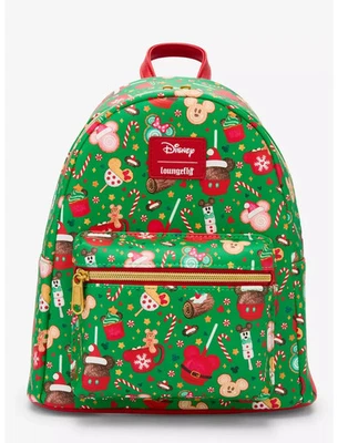 Loungefly Disney Mickey Mouse Holiday Treats Mini Backpack - New - Image 1 of 4