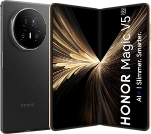 HONOR Magic V5 5G AI Foldable Smartphone 16GB 512GB Unlocked Dual-SIM - Black - Picture 1 of 11