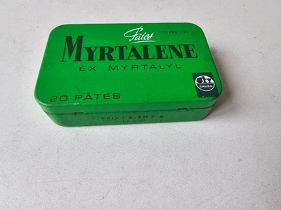 Ancienne boite publicitaire lithographiée - Pâtes Myrtalene - Photo 1/4