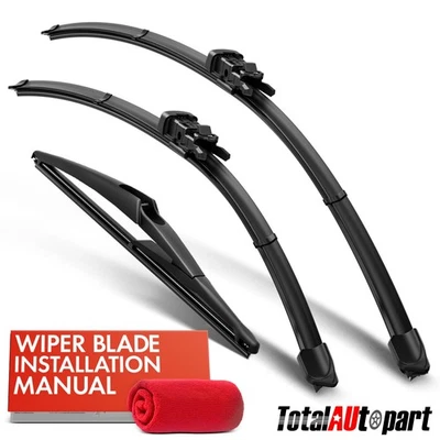 3Pcs Windshield Wiper Blades 26'' & 19'' & 10'' for Nissan Pathfinder 2022-2024 - Image 1 of 4