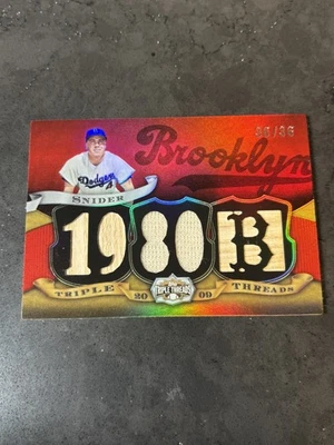 2009 Topps Triple Threads Duke Snider #TTR-DS Game-Used Relic 36/36 - Image 1 of 2