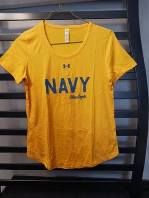 Camisa Under Armour de los Ángeles Azul Marino de Estados Unidos para Mujer Manga Corta Mediana Suelta Nueva con Etiquetas  Foto 1 de 4