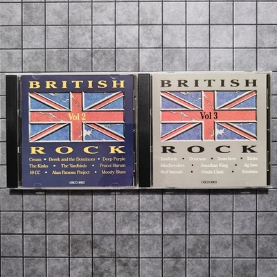 British Rock Volume 2 & 3 - Various - Yardbirds, Deep Purple - (CD Lot of 2) Foto 1 de 2
