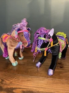 2 Manhattan Toy Co Groovy Girls Horses Midnight Star NWT & Duchess Plush Pose - Picture 1 of 8