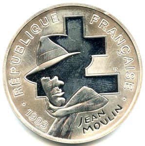 100 francs argent BE Jean Moulin 1993 n°8098 - Imagen 1 de 2
