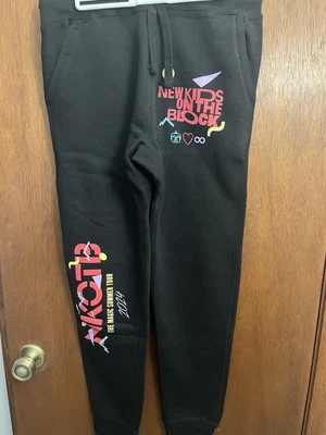 New Kids on the Block Black Jogger Pants VIP Only Large Brand New  - Image 1 of 4