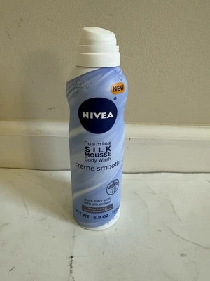 NIVEA Mousse de Seda Espumante Creme de Lavagem Corporal Suave ORQUÍDEA PÊSSEGO BRANCO 6.8 Sem Tampa - Imagem 1 de 2