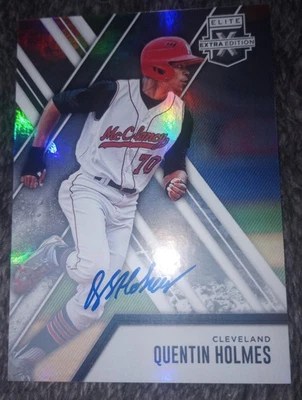 2017 Panini Elite Extra Edition #64 Quentin Holmes Auto Autograph Auto - Image 1 of 2