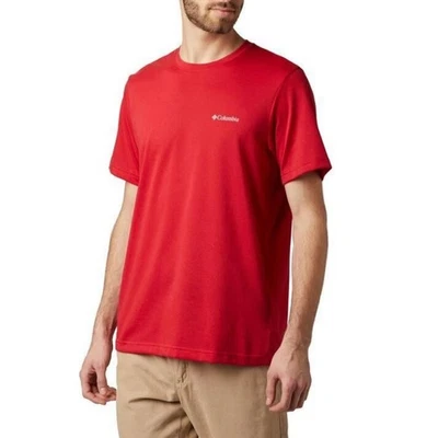 Columbia NWT Men's Thistletown Ridge Crew Performance T-Shirt Red Size Small - Image 1 of 4