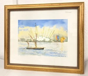 Gillian Burrows The Dome And James Bond Framed Signed Numbered Art Print - Picture 1 of 14