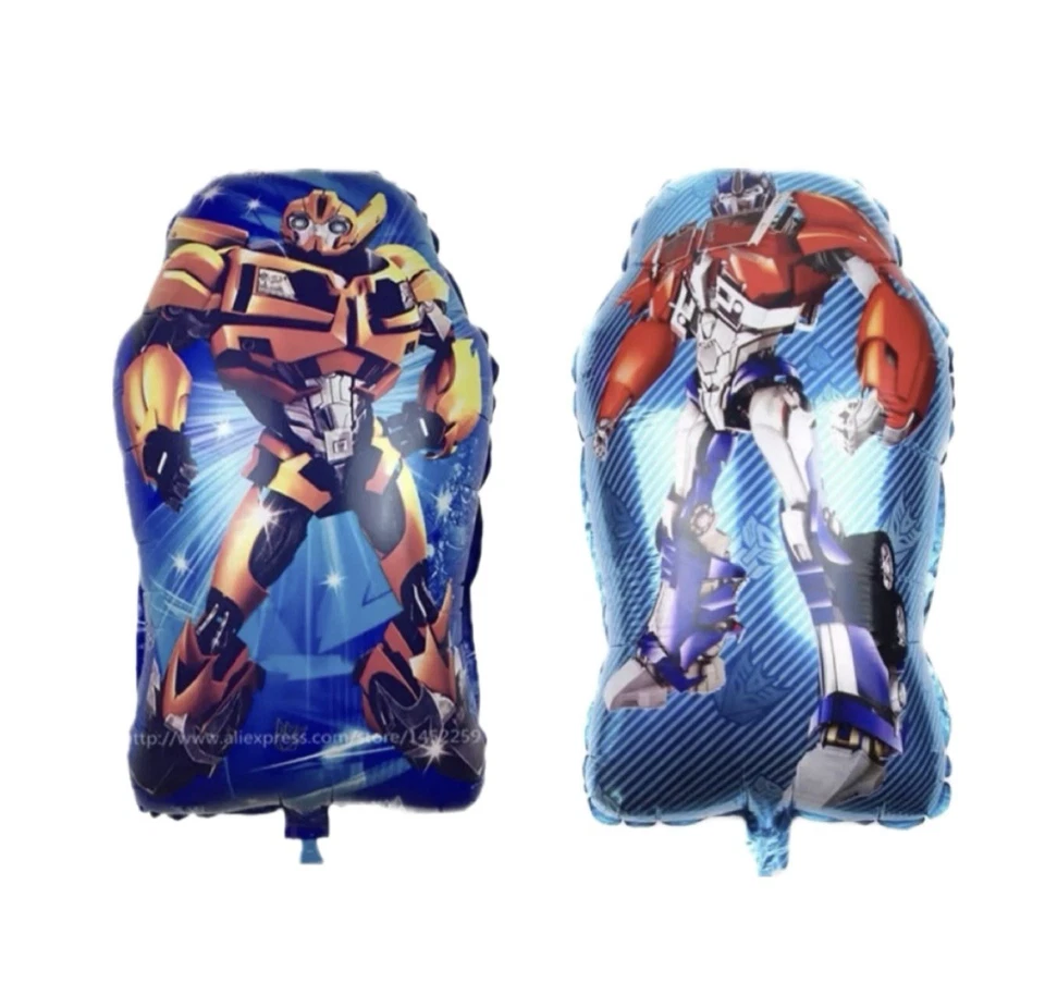 TRANSFORMERS 2 peças balão de papel alumínio decoração festa de aniversário infantil presente menino EUA - Imagem 1 de 3