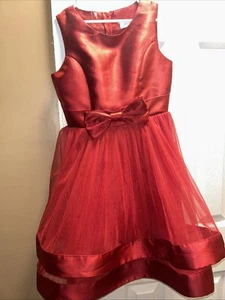 Kids Burgundy Sleeveless Dress Size 8 - Picture 1 of 6