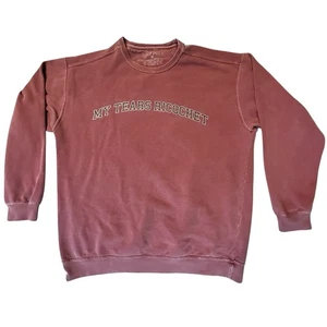 Taylor Swift My Tears Ricochet Crewneck Folklore Pullover Sweatshirt Rot XL - Bild 1 von 4