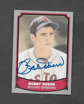 Original Autographed 1988 Pacific Legends Card BOBBY DOERR Red Sox HOF ~NM-MT - Image 1 of 3