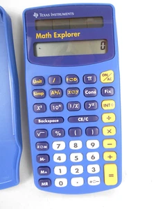 Texas Instruments Math Explorer Calculator W/ Cover Tested Works - Picture 1 of 7