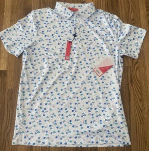 Herren Redvanly Leone Poloshirt hellweiß Stretch Shirt Large Neu mit Etikett *ausverkauft* - Bild 1 von 9