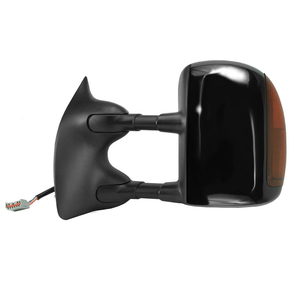 2001-2007 FORD F250 F350 F450 HEATED POWER SIGNAL TOW MIRROR DRIVER/ LEFT SIDE   - Image 1 of 3