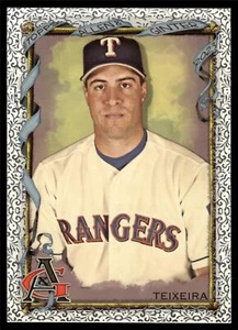 2023 Topps ALLEN & GINTER MARK TEIXEIRA lamina filigrana #315 RANGERS - Foto 1 di 2