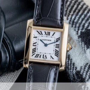 Cartier Tank Francaise 18K (0,750) Gelbgold Damenuhr Ref. W50003N2 Box Klassiker - Bild 1 von 13