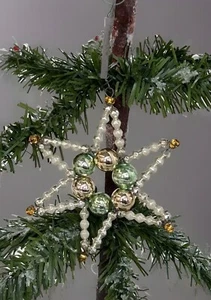 1225/24 Alter Gablonzer Gablonz Weihnachtsschmuck Christbaumschmuck Baumanhänger - Picture 1 of 4