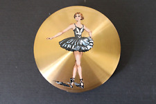 VINTAGE 1940's/50's Unused 'New' Stratton Compact Ballet Dancer on Gold