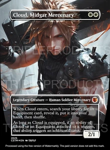 Cloud, Midgar Mercenary - Anime Waifu High Quality Altered Art Custom Karte - Bild 1 von 2